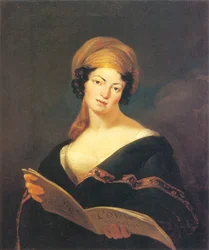 Retrato de Krystyna z Gerhardow Frankowa